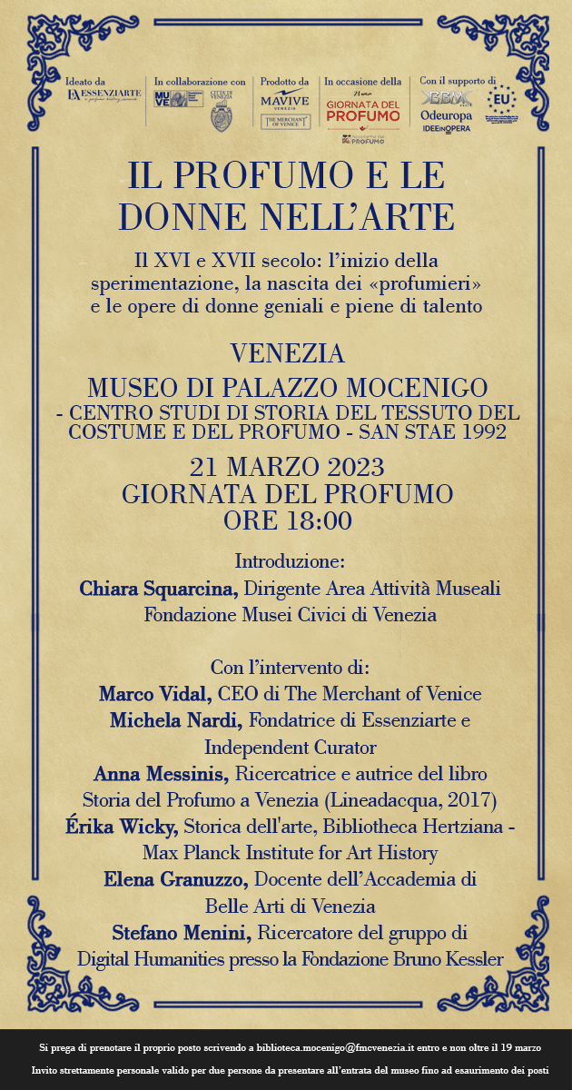 INVITO_GIORNATA DEL PROFUMO_630x1200 VENEZIA </br>IL PROFUMO AL MUSEO - Accademia del Profumo