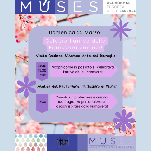 Laboratorio Atelier del Profumiere "Il Sospiro di Flora" Múses - Accademia Europea delle Essenze Savigliano - Accademia del Profumo